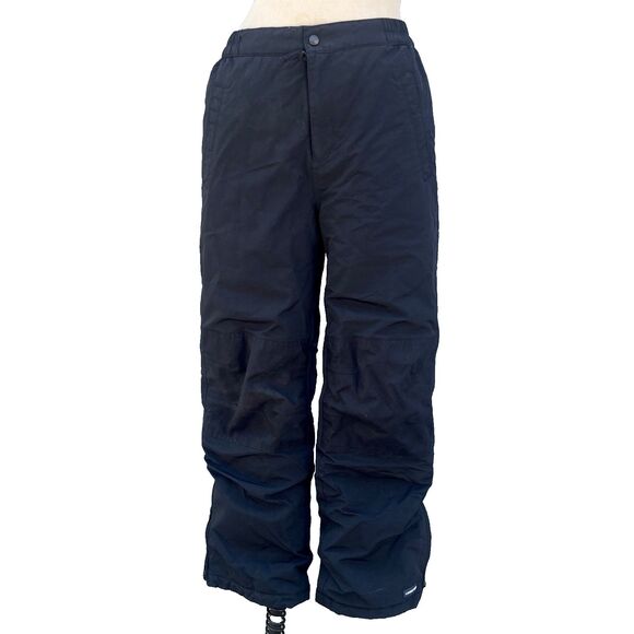 Lands End Kids Size 14 Snow Pants Black Grow Alongs Winter ski pants children - Picture 1 of 11